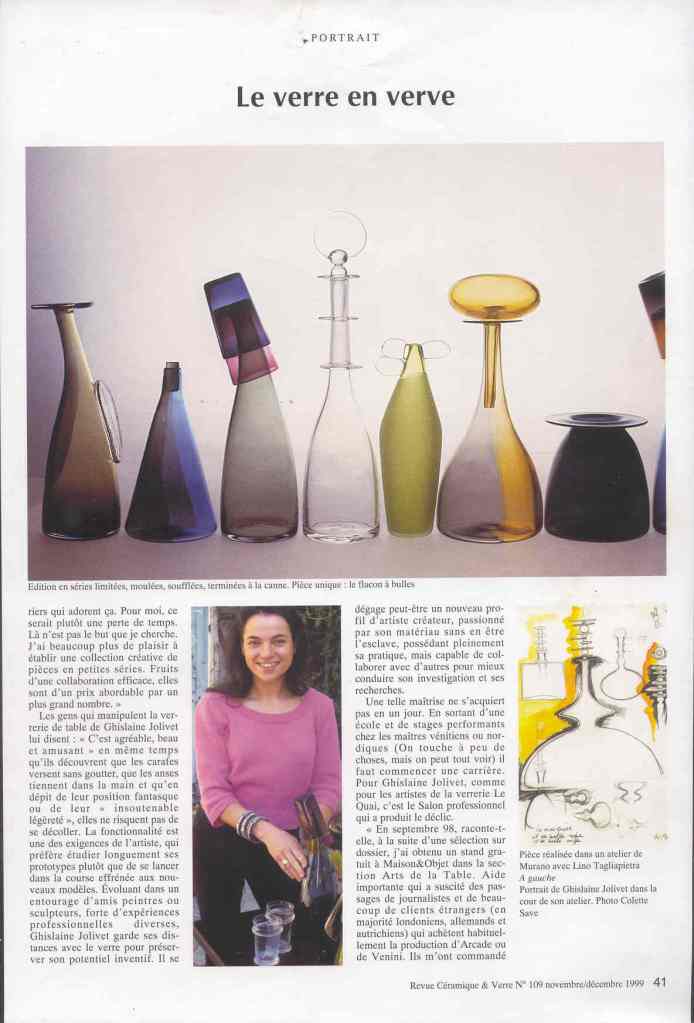CERAMIQUE ET VERRE GHISLENE JOLIVET